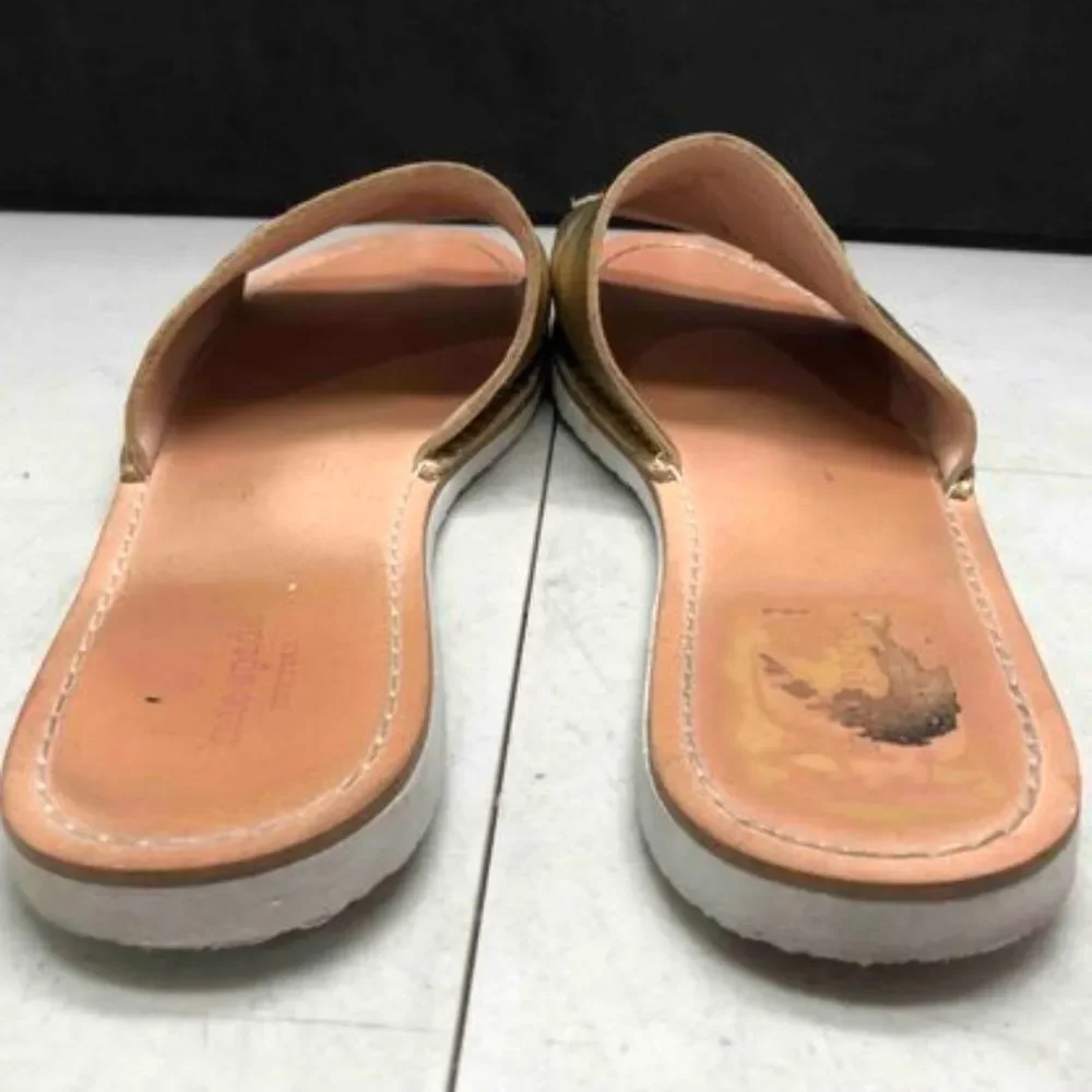 KATE‎ SPADE Gold Ice Cream Slide Sandals 8.5